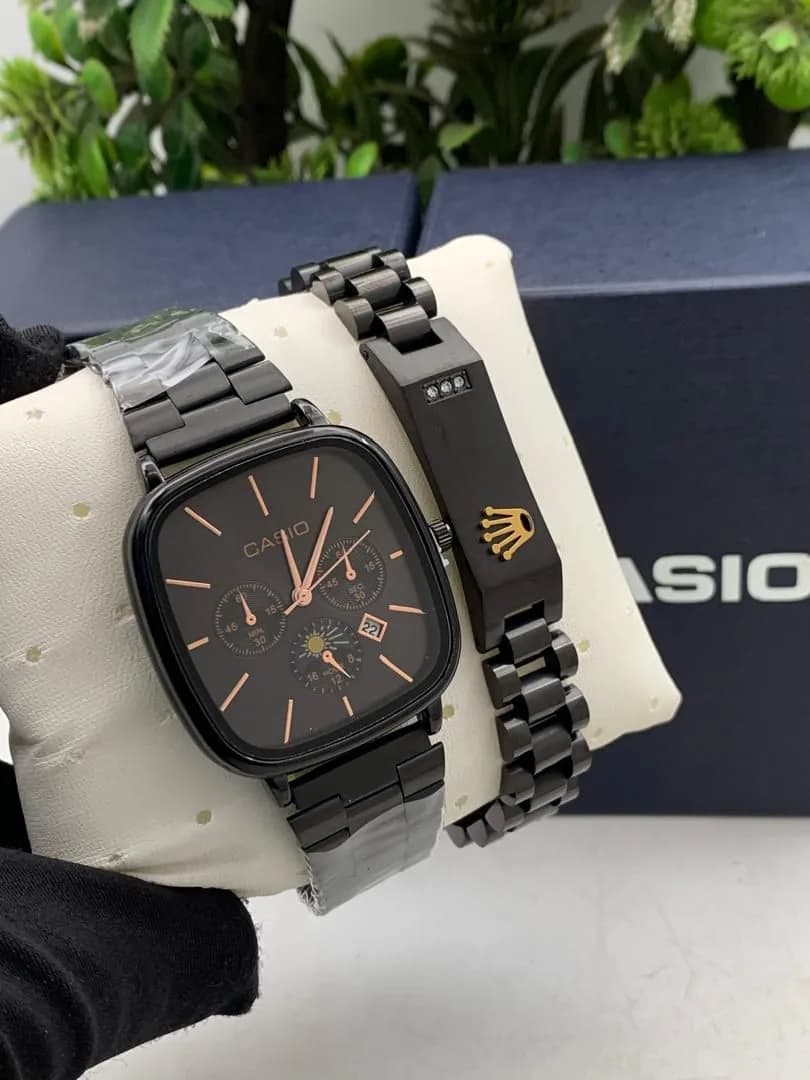 Casio watch and bracelet